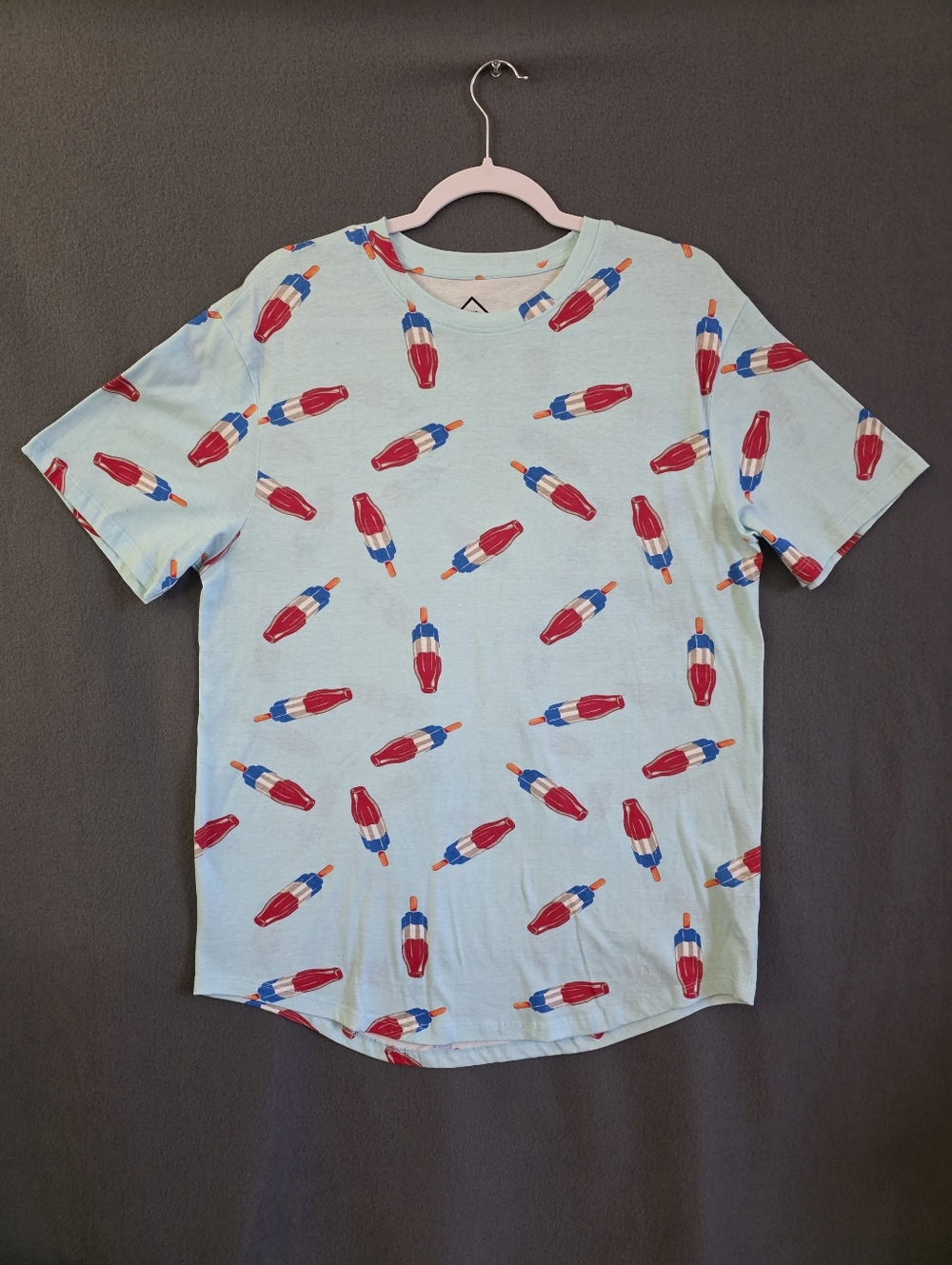 Size Large Fun Summer Popsicle All Over Print Tee Shirt